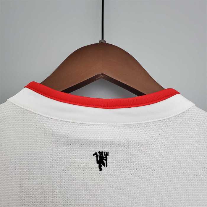Retro Jersey 2013-2014 Manchester United Away White Soccer Jersey Vintage Football Shirt