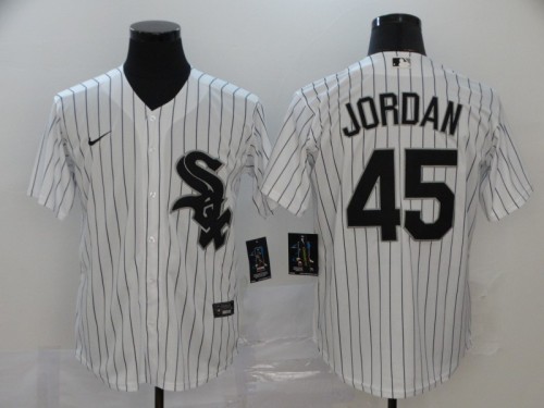 Chicago White Sox 45 JORDAN White 2020 Cool Base Jersey
