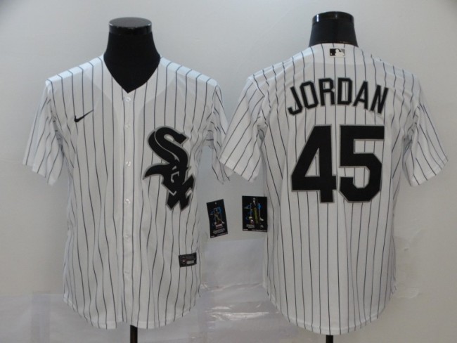 Chicago White Sox 45 JORDAN White 2020 Cool Base Jersey