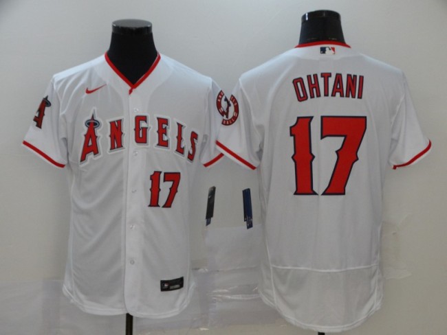 Los Angeles Angels of Anaheim 17 OHTANI White 2020 Flexbase Jersey