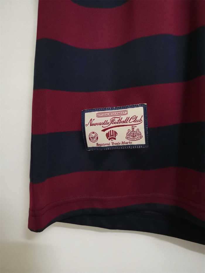 Retro Jersey 1995-1996 Newcastle United Away Red/Dark Blue Vintage Soccer Jersey