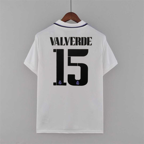 VALVERDE Camisetas de Futbol 2022-23 Real Madrid Home Soccer Jersey