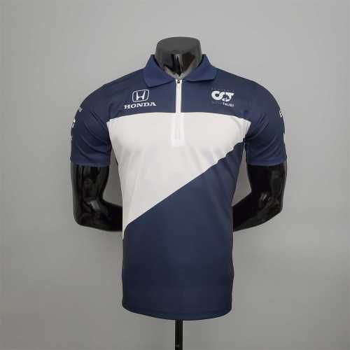 F1 Formula One Honda Blue White Racing Jersey