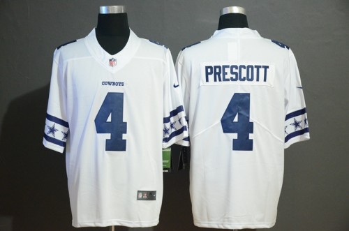 Dallas Cowboys 4 Dak Prescott White Team Logos Fashion Vapor Limited Jersey