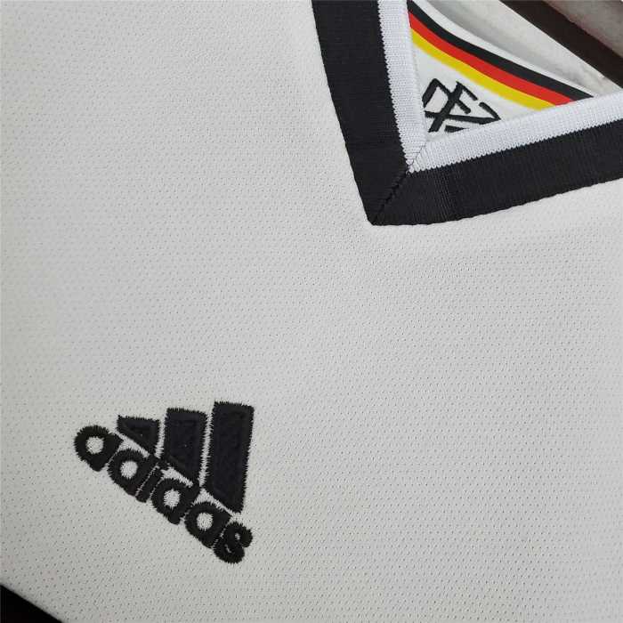 Retro Jersey Germany 1998 Home White Vintage Soccer Jersey