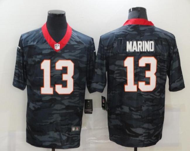Miami Dolphins 13 MARINO Black Camo 2020 Salute To Service Limited Jersey
