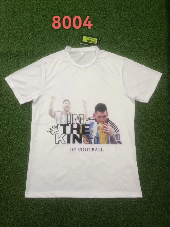 8004 Argentina White Soccer T-shirt
