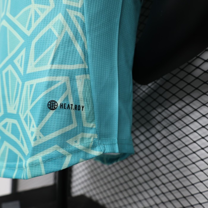 Player Version 2023 Algeria Blue Soccer Jersey