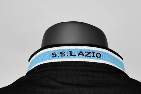 with Serie A Patch Retro Jersey 1998-1999 Lazio Away Black Soccer Jersey Vintage Football Shirt