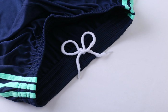#810 Blue Soccer Training Uniform Blank Jersey and Shorts