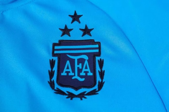 with 3 Stars 2023 Argentina Blue Soccer Training Sweater and Pants