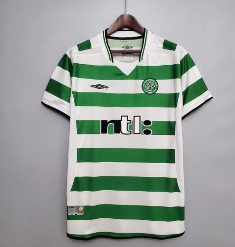 Retro Jersey 2001-2003 Celtic Home Soccer Jersey Vintage Football Shirt