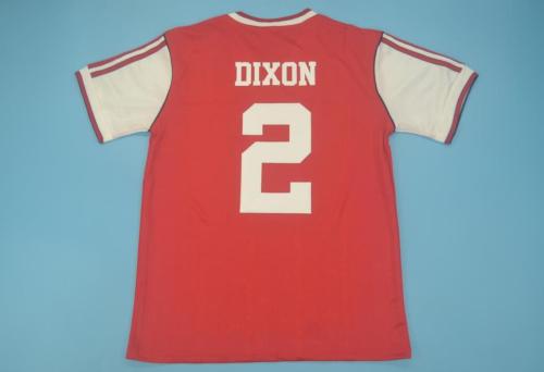 Retro Jersey 1986-1988 Arsenal Home DIXON 2 Home Soccer Jersey Vintage Football Shirt