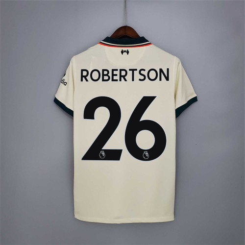 Retro Jersey 2021-2022 Liverpool ROBERTSON 26 Away Soccer Jersey