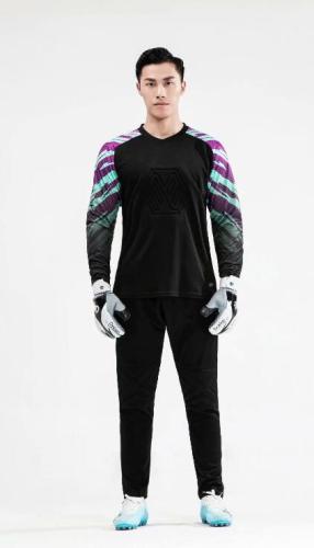 M8008 Black Goalkeeper Jersey and Long Pants