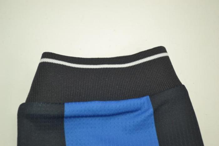 with Front Lettering+Scudetto+UCL Patch Retro Jersey Long Sleeve Inter Milan 2009-2010 Home UCL Final Soccer Jersey