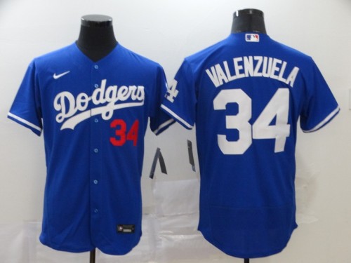 Los Angeles Dodgers 34 VALENZUELA Blue 2020 Flexbase Jersey