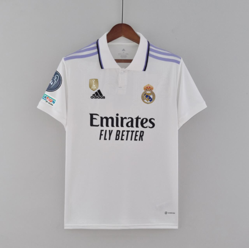 with UCL Patch+Front Patch Retro Jersey 2022-2023 Real Madrid FIFA CWC 8 championships Soccer Jersey