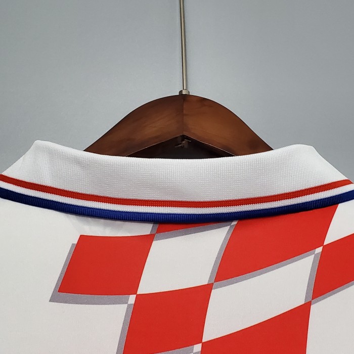 Retro Jersey 1998 Croatia Home Soccer Jersey Vintage Football Shirt