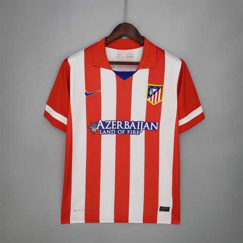 Retro Jersey 2013-2014 Atletico Madrid Home Vintage Soccer Jersey