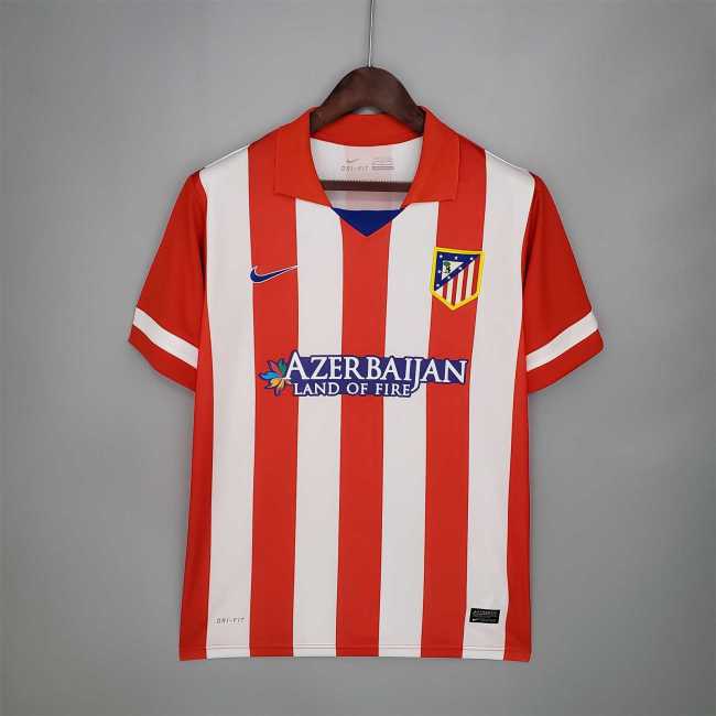 Retro Jersey 2013-2014 Atletico Madrid Home Vintage Soccer Jersey