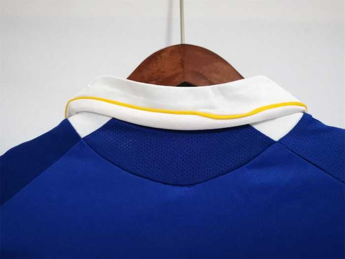 with Front Lettering+UCL Patch Retro Jersey 2008-2009 Chelsea Champions League Home Blue Soccer Jersey