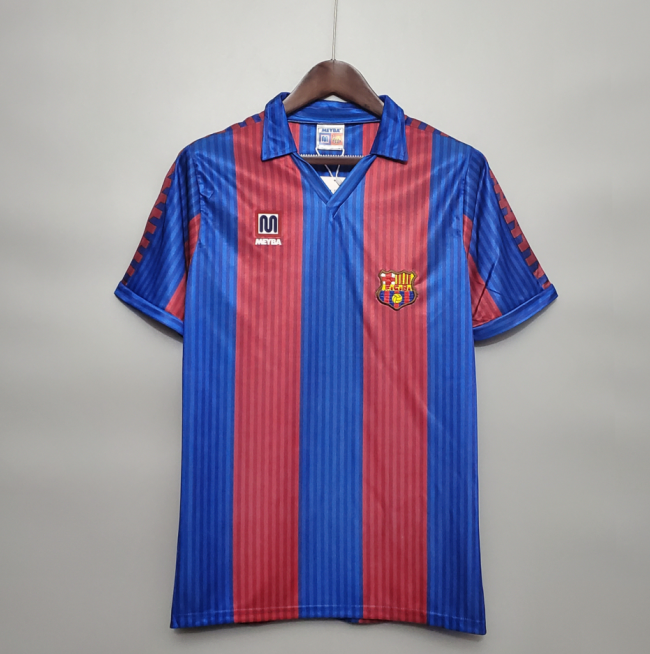 Retro Jersey 1990-1992 Barcelona Home Soccer Jersey Vintage Football Shirt