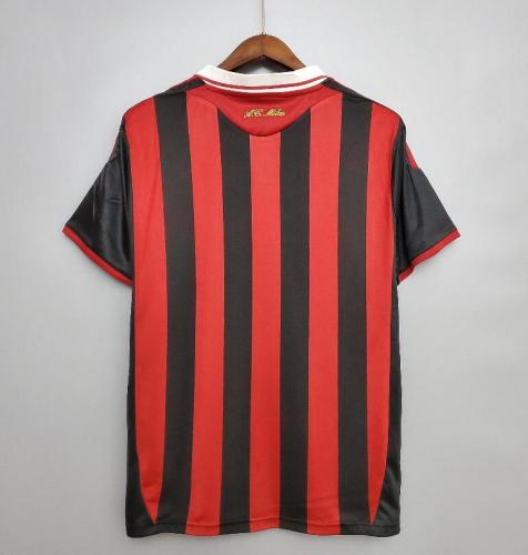 Retro Jersey 2009-2010 AC Milan Home Soccer Jersey Vintage Football Shirt