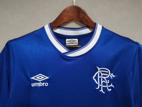 Retro Jersey  1984-1987 Rangers Home Blue Soccer Jersey