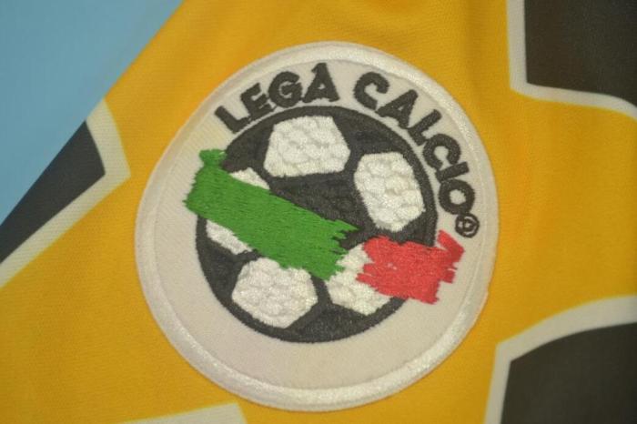 with Coppa Italia+Scudetto+Serie A Patch Retro Jersey 1995-1996 Juventus Away Black Soccer Jersey
