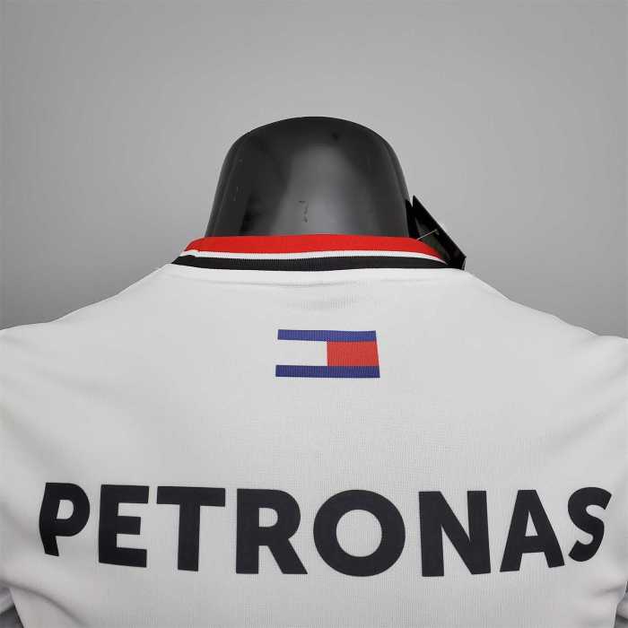 F1 Formula One racing suit Mercedes White Racing Jersey