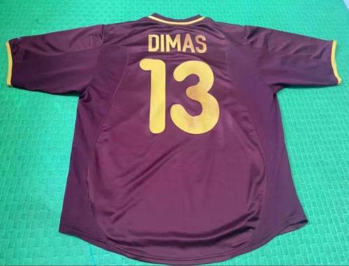 Retro Jersey 2000 Portugal 13 DIMAS Home Soccer Jersey Vintage Football Shirt