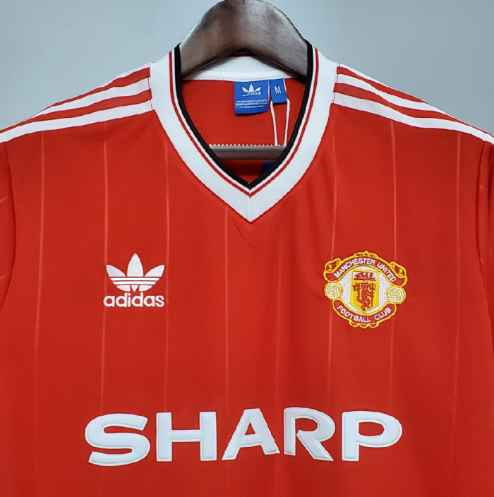 Retro Jersey 1983-1984 Manchester United Home Soccer Jersey Vintage Man U Football Shirt