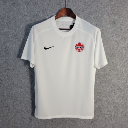 Fans Version 2022 Canada Away White Soccer Jersey