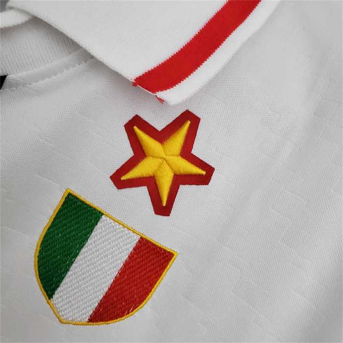 Retro Jersey 1995-1997 AC Milan Away White Soccer Jersey