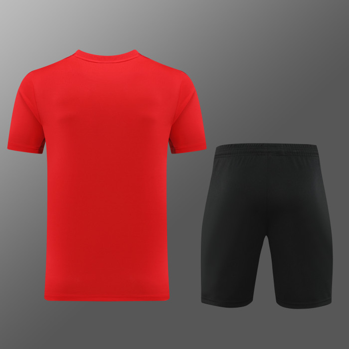 LH-ND02 Orange Soccer Training T-shirt and Shorts