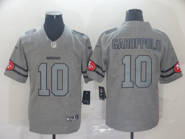 San Francisco 49ers 10 GAROPPOLO 2019 Gray Gridiron Gray Vapor Untouchable Limited Jersey