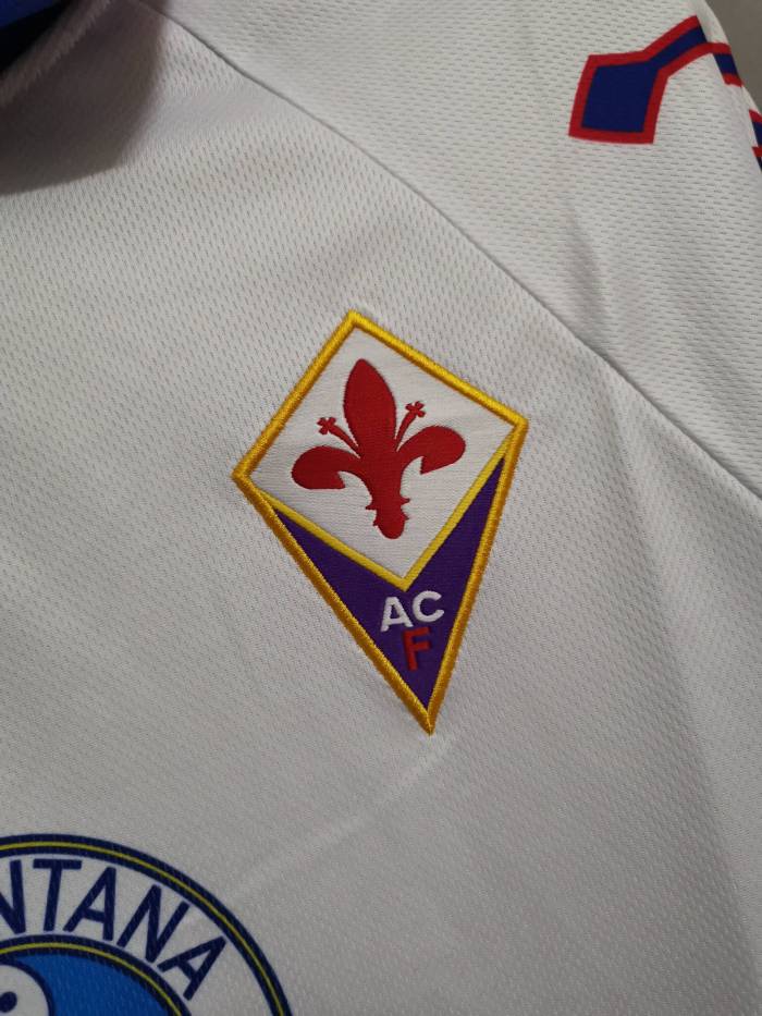 Retro Jersey 1995-1996 Fiorentina Away White Soccer Jersey Vintage Football Shirt