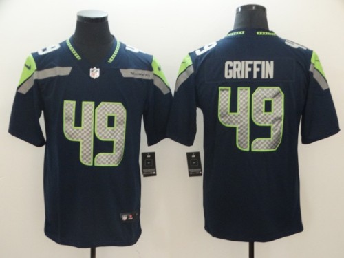 Seattle Seahawks 49 Shaquem Griffin Navy 100th Season Vapor Untouchable Limited Jersey