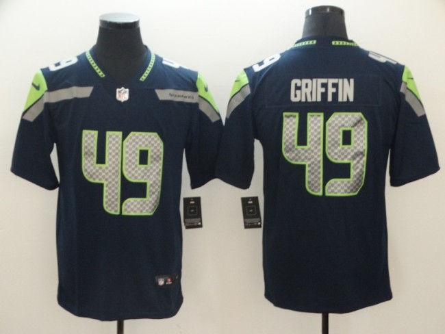 Seattle Seahawks 49 Shaquem Griffin Navy 100th Season Vapor Untouchable Limited Jersey