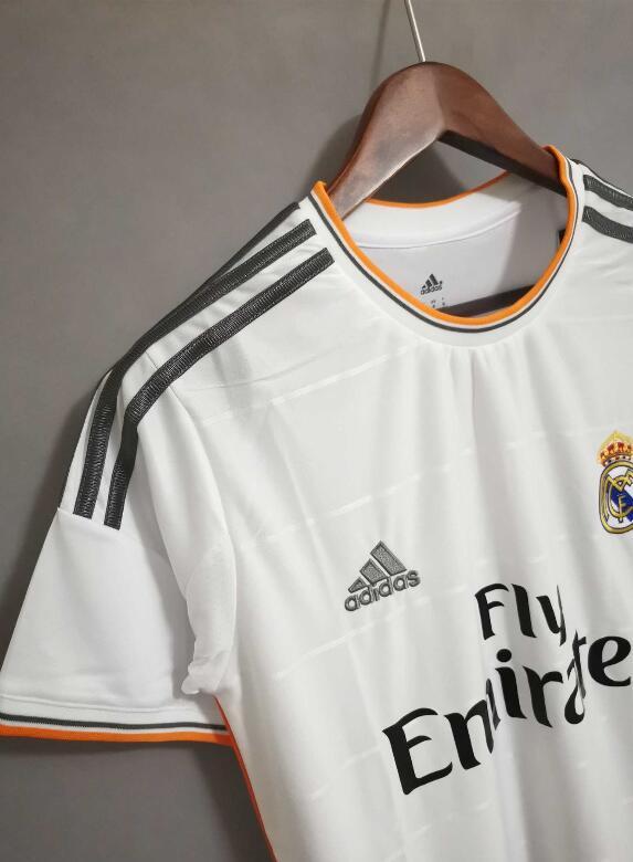 Retro Jersey 2013-2014 Real Madrid Home White Soccer Jersey Vintage Football Shirt