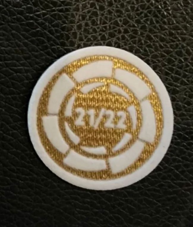 21/22 Gold Patch for Real Madrid Jersey