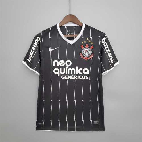 Retro Jersey 2011-2012 Corinthians Away Black Soccer Jersey Vintage Football Shirt