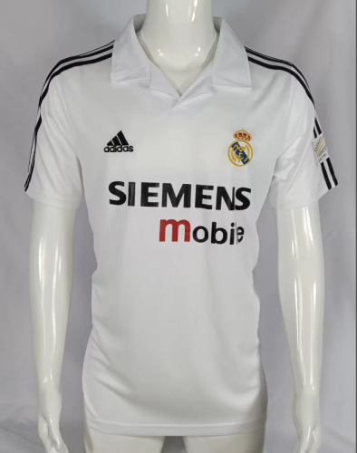 Retro Jersey 2002-2003 Real Madrid Home Soccer Jersey Vintage Football Shirt