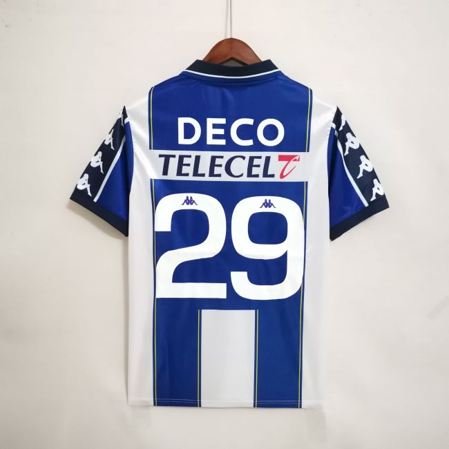 Retro Jersey 1999-2000 Porto Deco 29 Home Soccer Jersey Vintage Football Shirt