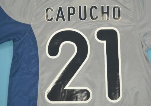 Retro Jersey 2001 Porto 21 CAPUCHO Away Grey Soccer Jersey Vintage Football Shirt
