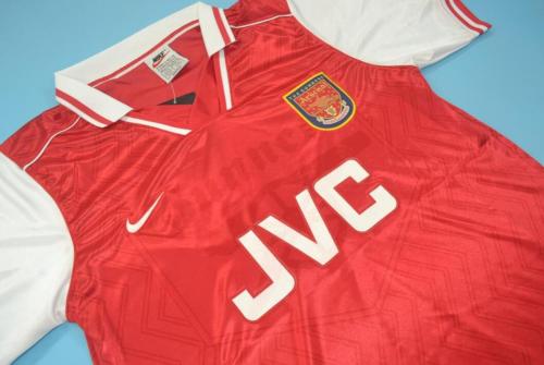 Retro Jersey 1994-1996 Arsenal Home Soccer Jersey Vintage Football Shirt