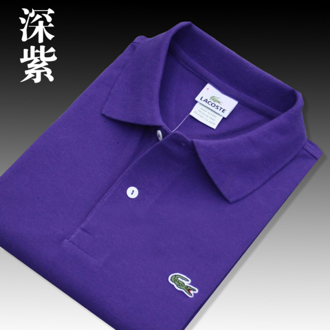 Dark Purple Classic La-coste Polo Same Style for Men and Women