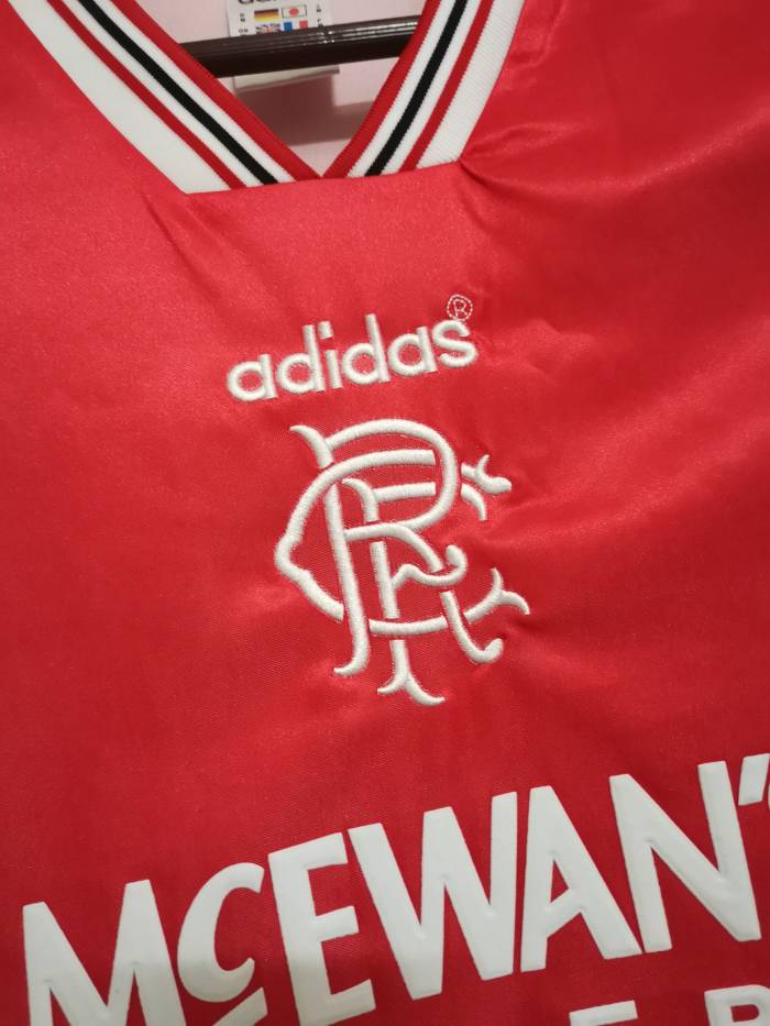 Retro Jersey 1996-1997 Rangers Away Red Soccer Jersey
