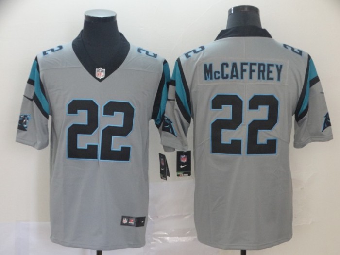 Carolina Panthers 22 Christian McCaffrey Black Gold Vapor Untouchable Limited Jersey